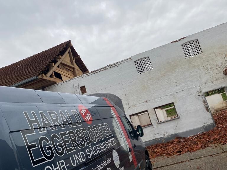 Abbrucharbeiten bei Eggersdorfer