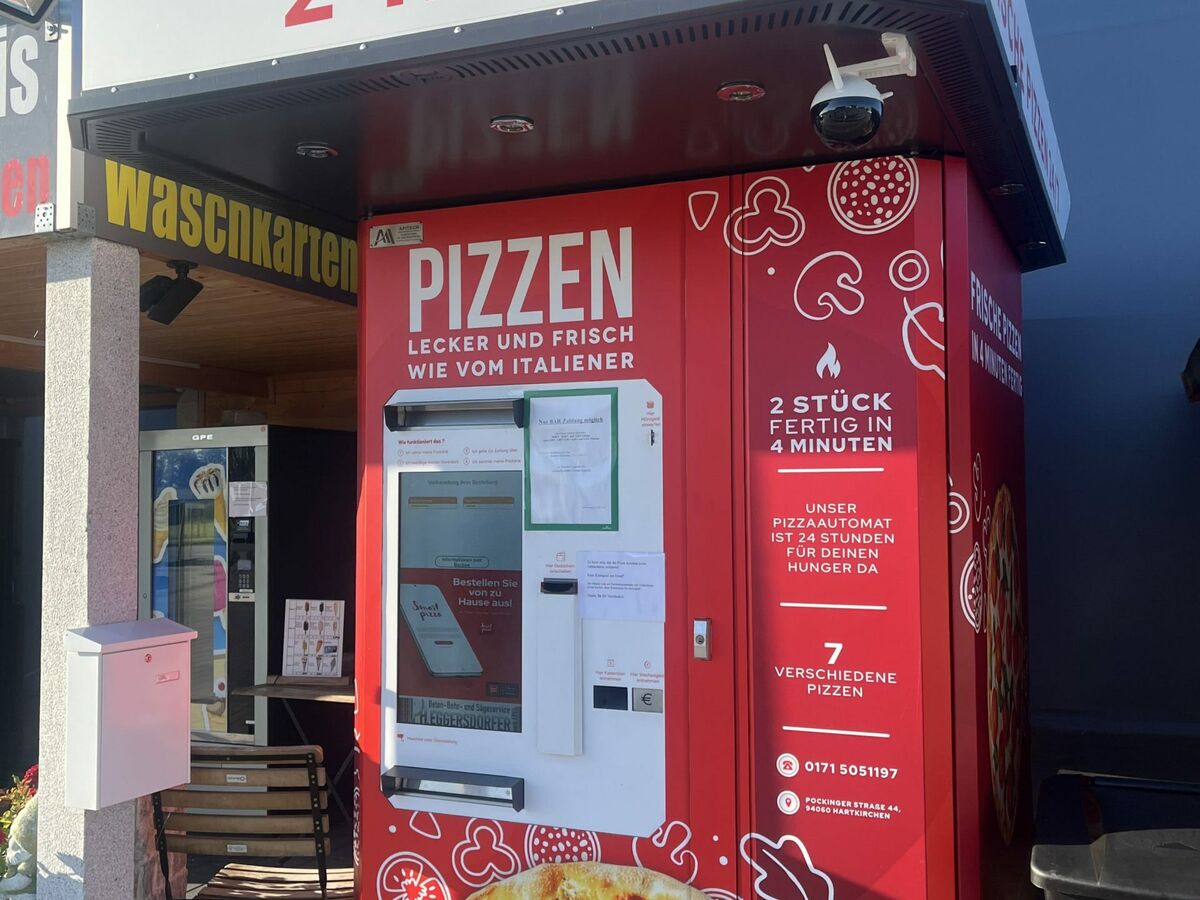 Pizzaautomat am Standort Hartkirchen