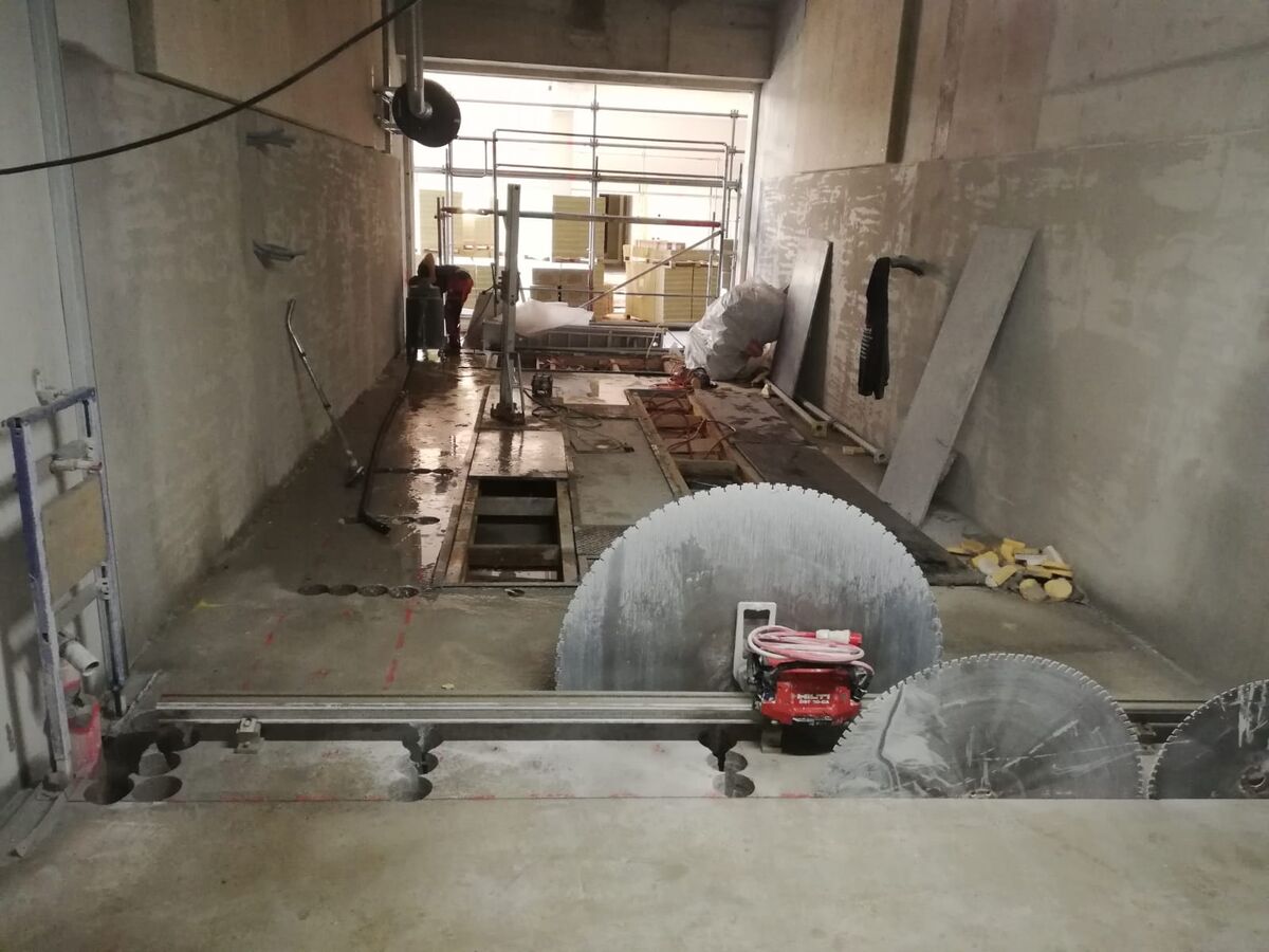 Wandsägearbeiten bei Eggersdorfer